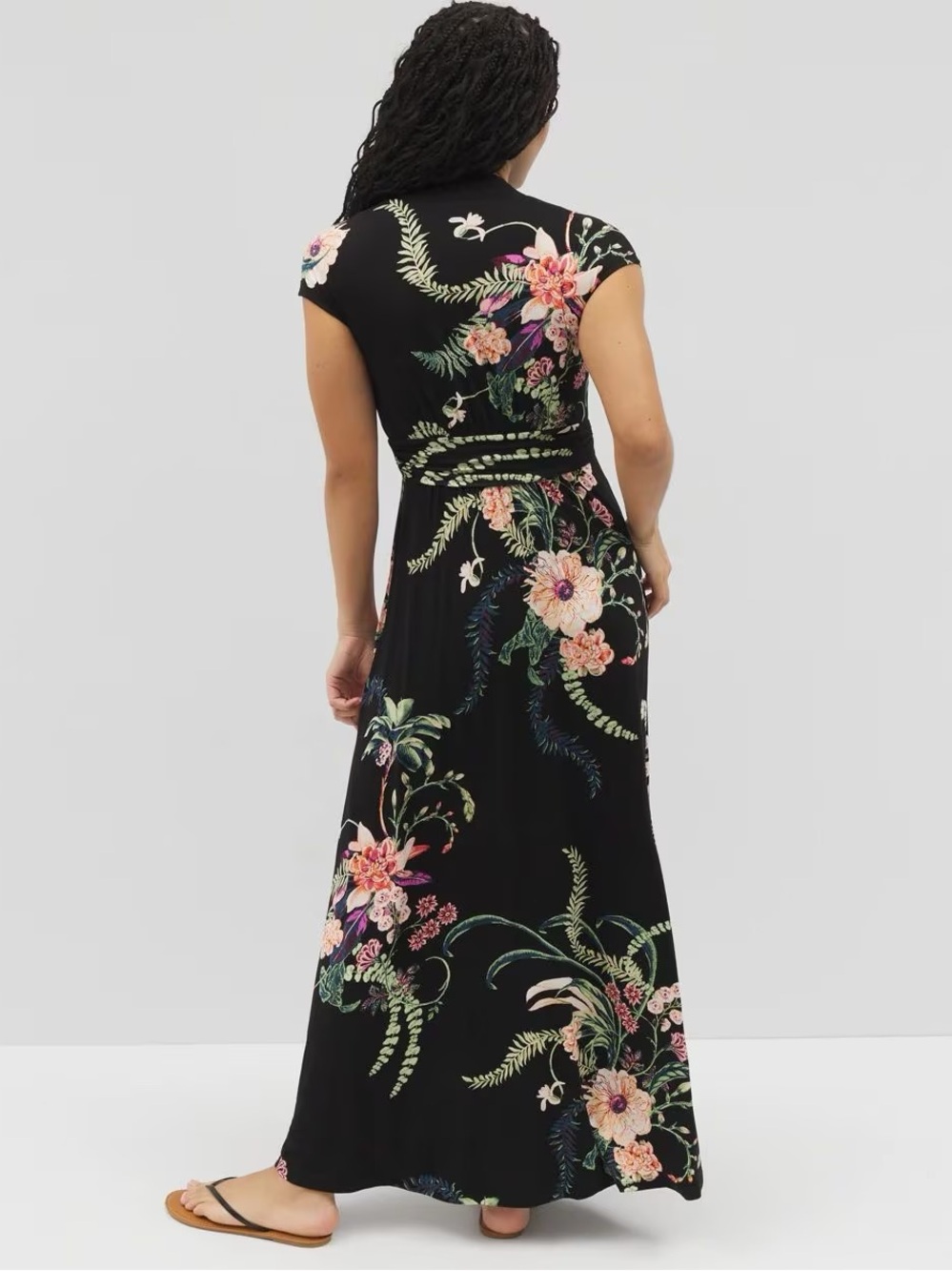 Soma maxi dress in paradise plumes print - Picture 2 of 4